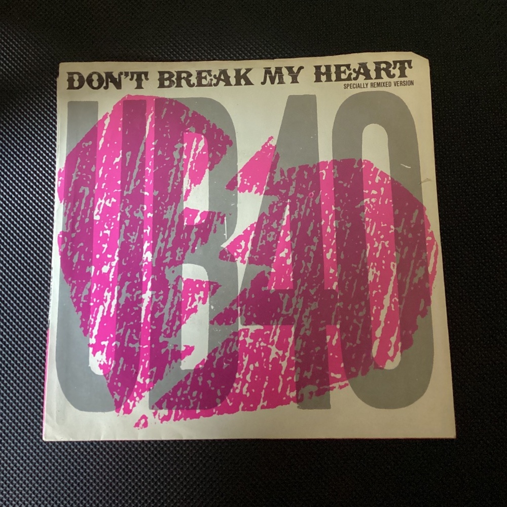 Vintage UB40 Don’t Break My Heart 7” 45 RPM A&M Single Vinyl Record Pop